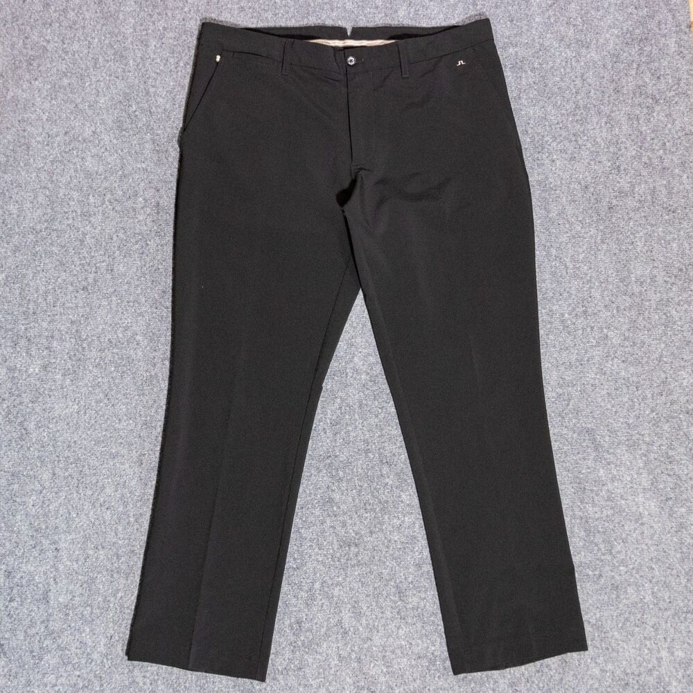 J Lindeberg Pants Men's 36x30 Elliott Micro Stretch Lightweight Golf Black